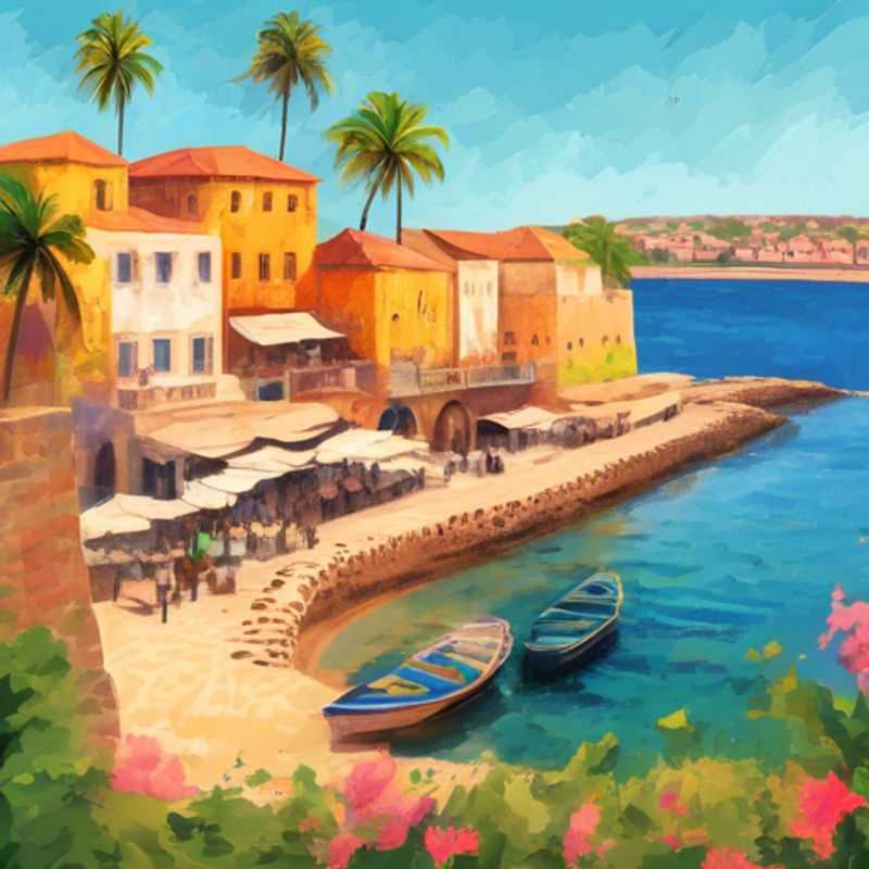 Île de Gorée, Sénégal : un site historique chargé d'histoire et de mémoire,