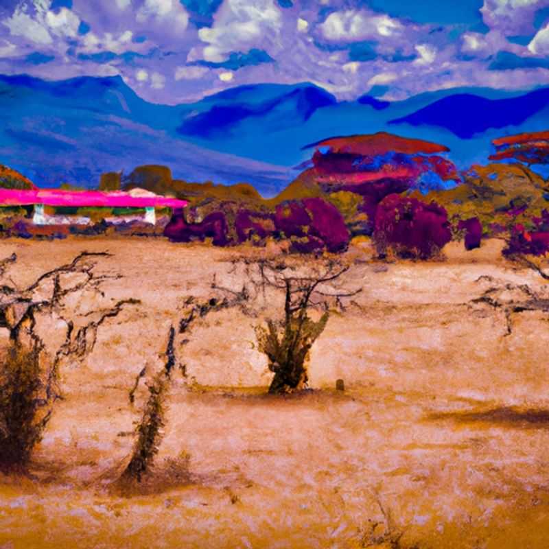 A lone traveler amidst the untamed wilderness of Tsavo National Park, Kenya, surrounded by the majestic presence of elephants during a captivating 5-day spring adventure.