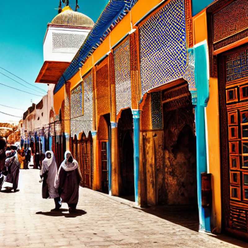The intricate alleyways and vibrant souks of the Fez Medina, Morocco, illustrating the beauty and complexity of navigating this historic city safely.