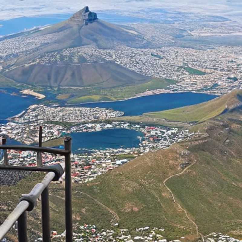 Here are a few options for alt text for an image of Table Mountain in a safety guide, each with a slightly different emphasis: