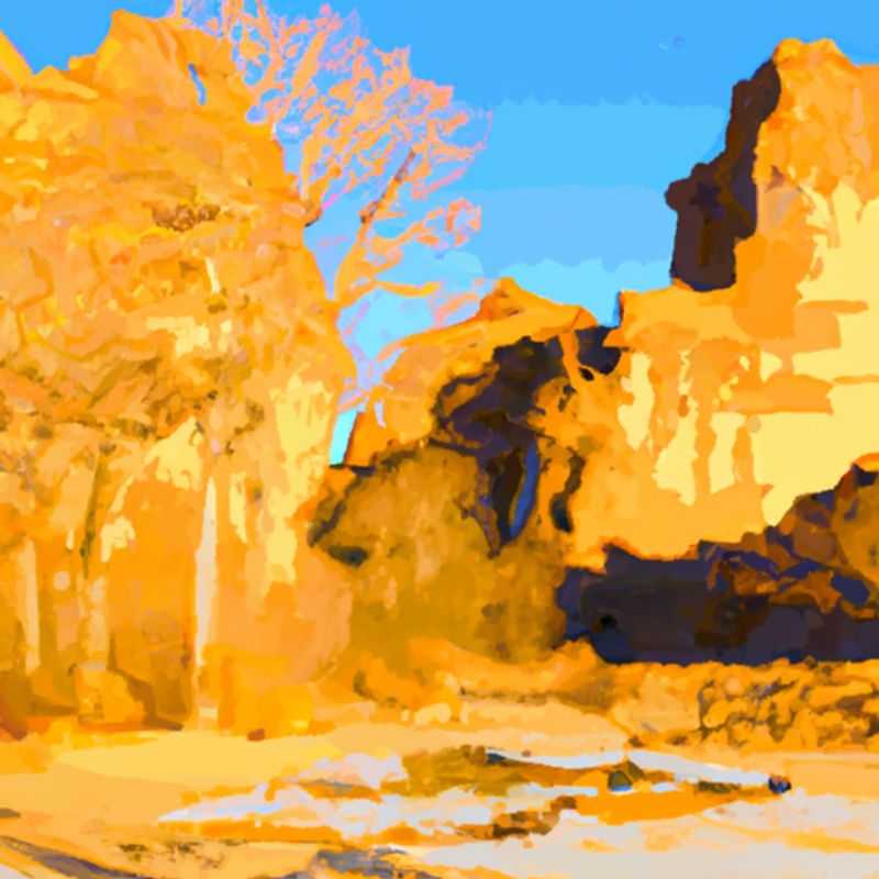 A lone traveler stands amidst the awe-inspiring sandstone formations of Tassili n'Ajjer, Algeria, during the transitional season between winter and spring, when the desert awakens from its slumber and nature's canvas bursts into vibrant hues.