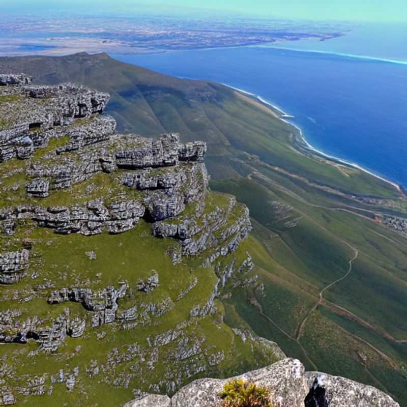 La majestuosa Montaña de la Mesa en Sudáfrica, un impresionante telón de fondo para destacar las prácticas de seguridad al visitarla.