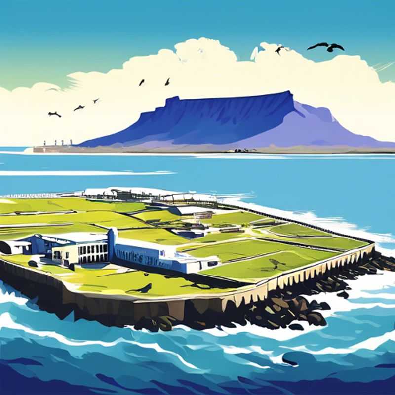 Dos parejas de The Gap Year Traveler explorando con asombro la histórica Isla Robben, donde Nelson Mandela pasó gran parte de su encarcelamiento, durante su viaje de dos semanas a Sudáfrica entre invierno y primavera.