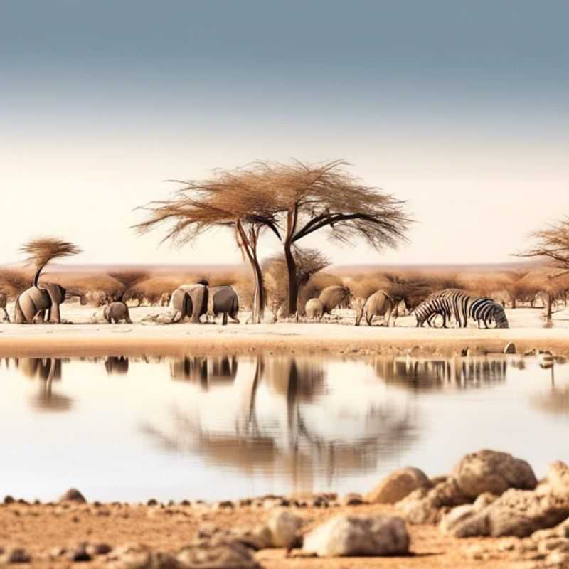 Here are a few options for alt text for an image of Etosha National Park, Namibia, depending on the specific image: