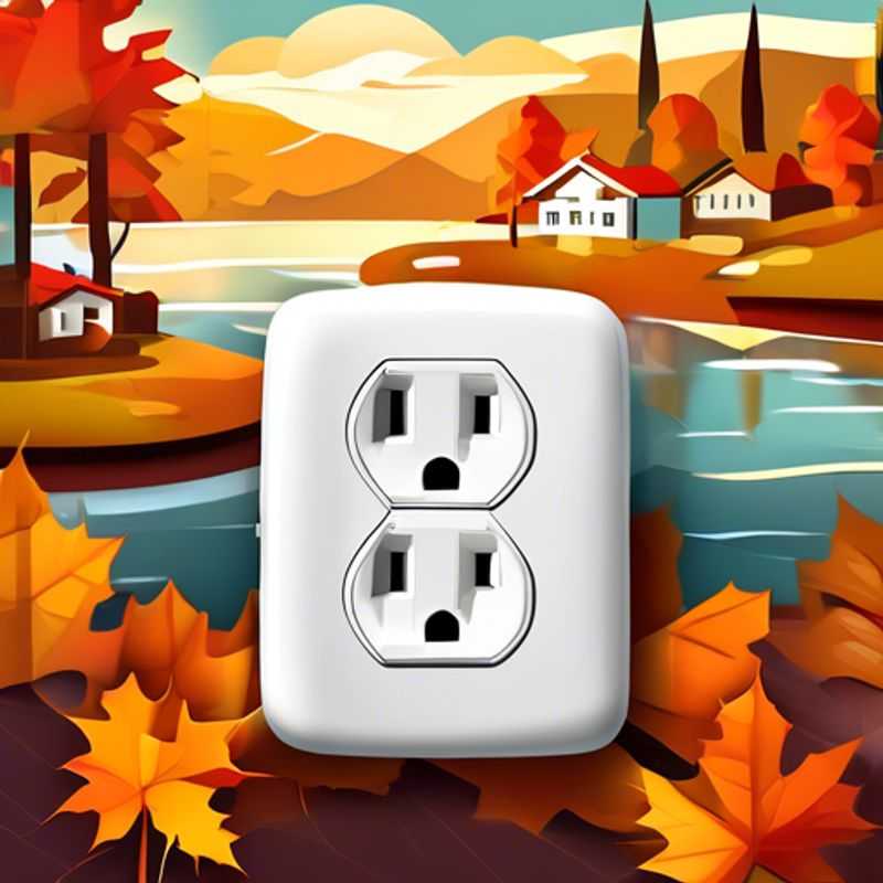 A close-up shot of a travel adapter, showcasing its multiple plugs and voltage converter features, essential for powering electronics while traveling abroad.