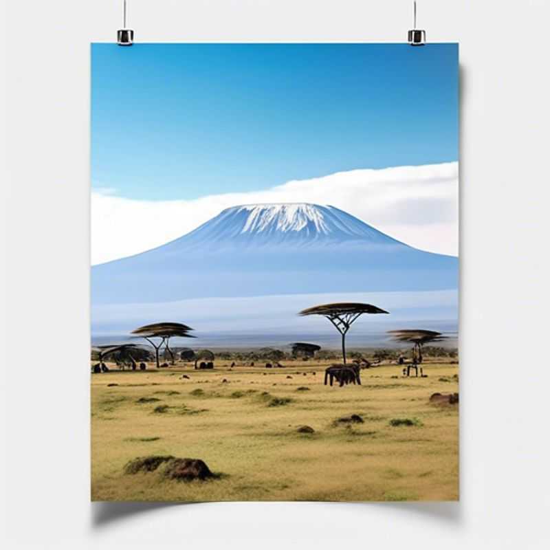 A breathtaking panorama of Amboseli National Park, Kenya, where the majestic Mount Kilimanjaro stands tall in the distance, as The Social Media Traveler couple explores the diverse wildlife and stunning landscapes of this East African gem during the tranquil fall season.
