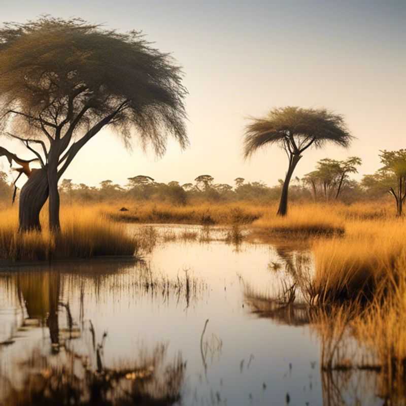 Wings Over Wonder&#58; A Scenic Flight Through the Okavango Delta's Winter Whispers