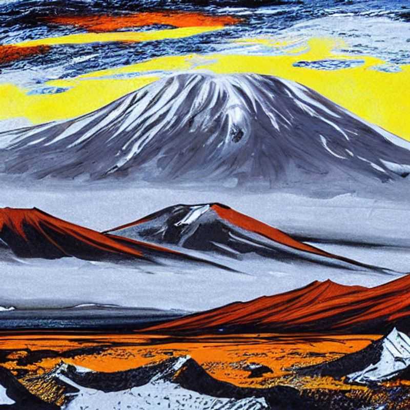Le majestueux Mont Kilimandjaro, point culminant de l'Afrique, dominant la savane.