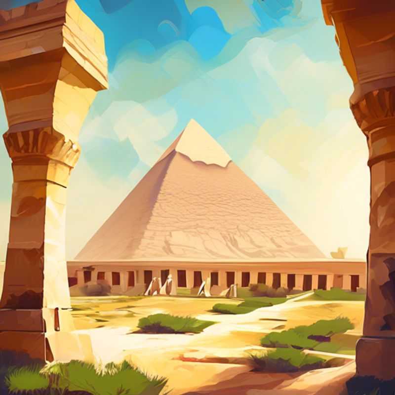 Les pyramides de Gizeh et le Sphinx, majestueux témoignages de l'ancienne civilisation égyptienne.