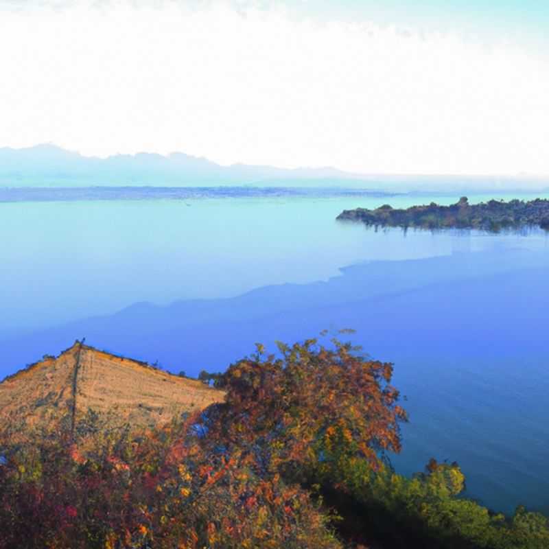 Four intrepid travelers embarking on a 4-day autumnal adventure amidst the serene beauty of Lake Kivu, a natural border shared between Rwanda and the Democratic Republic of Congo.
