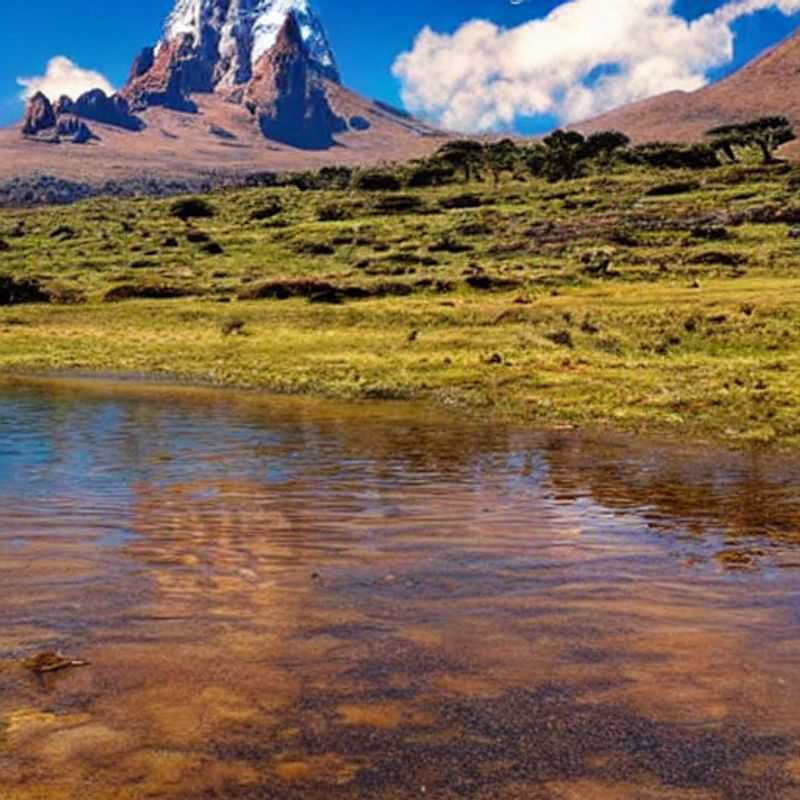 Le Mont Kenya, majestueux et enneigé, un paysage idéal pour des vacances d'été ?