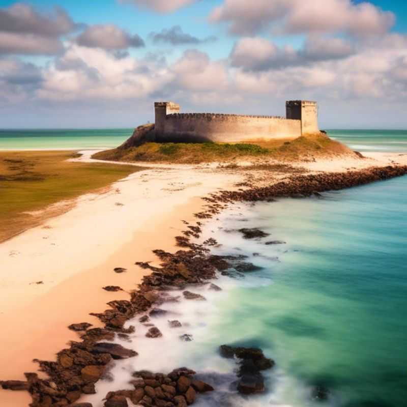 La forteresse de São Sebastião, Mozambique : une vue impressionnante de cette citadelle historique.