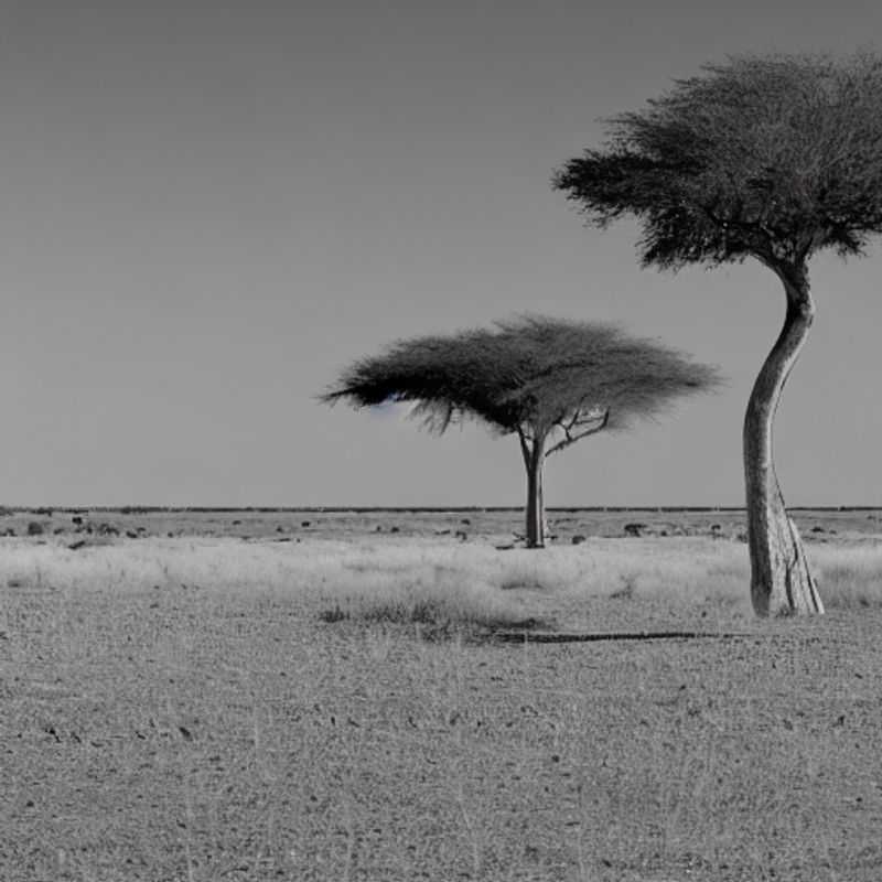 Les plaines salines scintillantes de Makgadikgadi au Botswana, sous le soleil estival.
