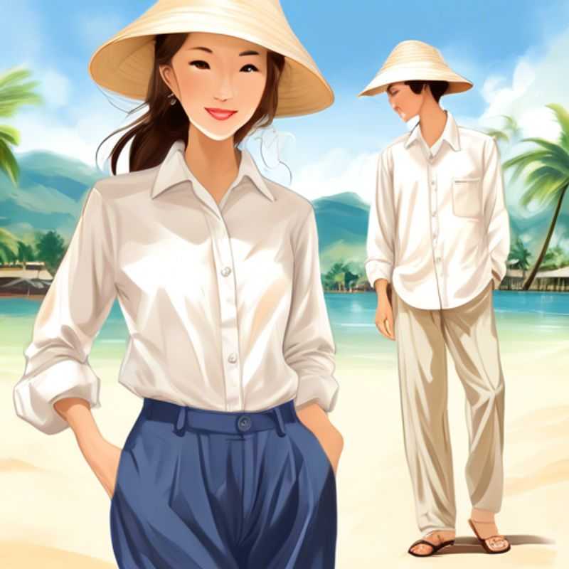 Close-up of long-sleeved shirts and pants, showcasing their breathable fabric and light color, perfect for sun and mosquito protection during outdoor adventures.