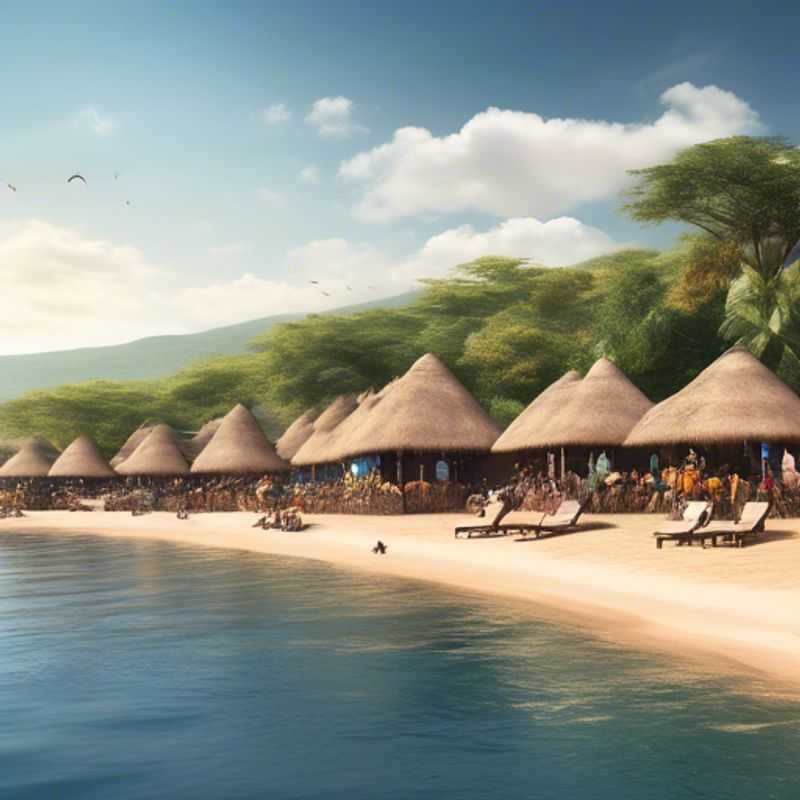 Le lac Tanganyika, Tanzanie : un joyau d'eau turquoise scintillant sous le soleil africain.
