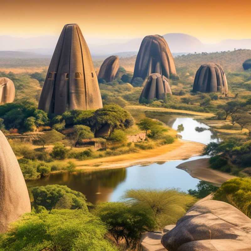 Les collines de Matobo au Zimbabwe, un paysage spectaculaire de rochers granitiques et de végétation luxuriante.