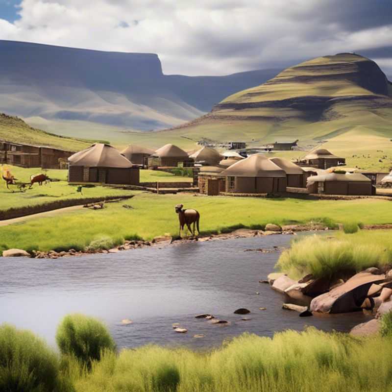 Lesotho Highlands majestueux : paysages époustouflants des montagnes du Lesotho.