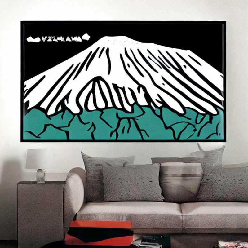 Le majestueux Mont Kilimanjaro, enneigé, se dressant au-dessus des paysages tanzaniens.