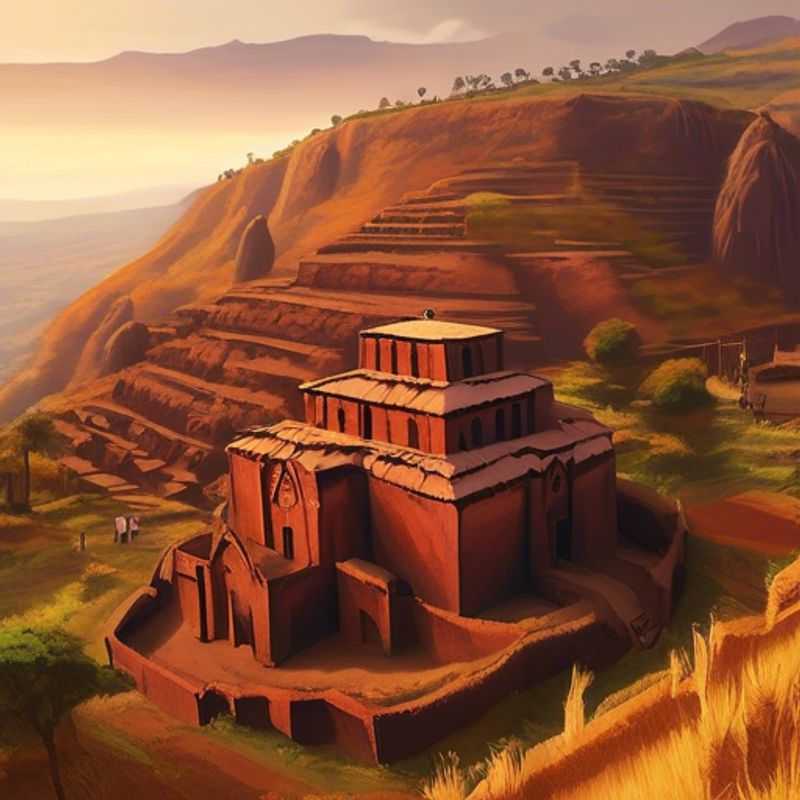 Les églises rupestres de Lalibela, Ethiopie : une merveille architecturale taillée dans la roche, un témoignage unique de l'histoire et de la foi.