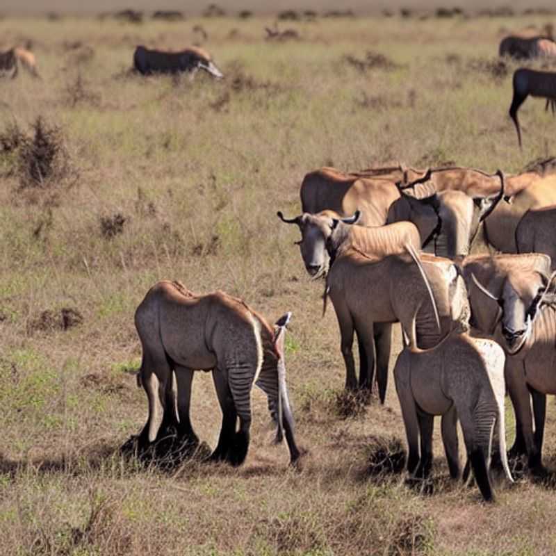 Reserva Nacional Maasai Mara, Quênia: Paisagem deslumbrante de savana durante o verão.
