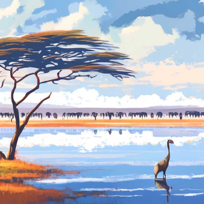 Le Lac Nakuru au Kenya, un spectacle de flamants roses et de paysages époustouflants.