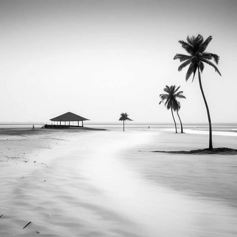 Here are a few options for alt text for an image of Cotonou beaches in Benin, catering to different aspects: