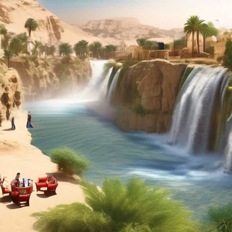 Un voyageur solitaire contemplant les paysages époustouflants de Wadi El Rayan, en Égypte, lors de son périple hivernal à la découverte des délices culinaires de cette région.