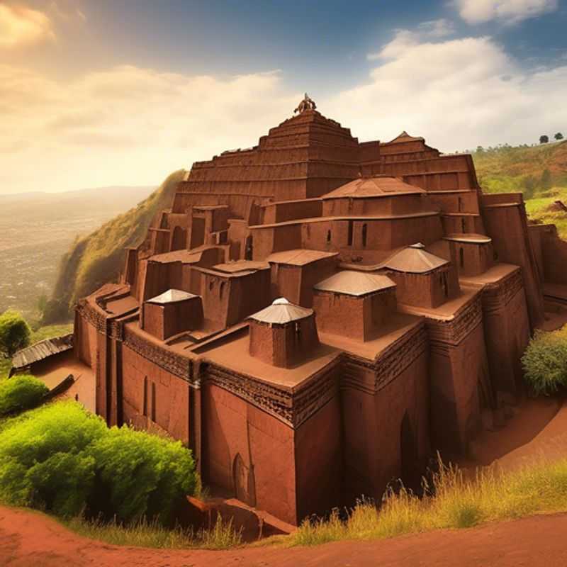 Les églises rupestres de Lalibela, Éthiopie : une merveille architecturale sculptée dans la roche, témoignage d'une histoire et d'une foi exceptionnelles.