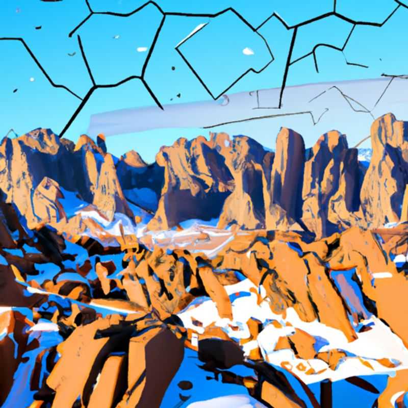A solo traveler ventures into the vast and awe-inspiring Hoggar Mountains of Algeria, where towering rock formations and ethereal landscapes create a surreal winter wonderland, ready to unveil their secrets during a 4-day solo expedition.