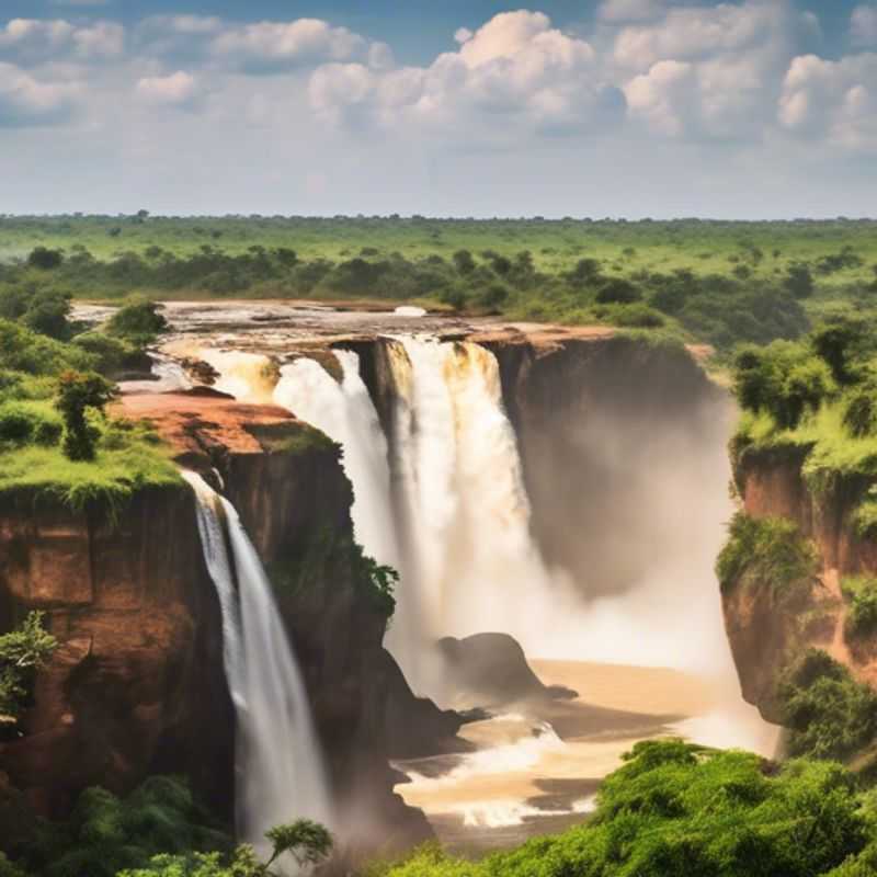 Le Parc National des Chutes Murchison en Ouganda, une vue imprenable sur les chutes majestueuses et la faune luxuriante.