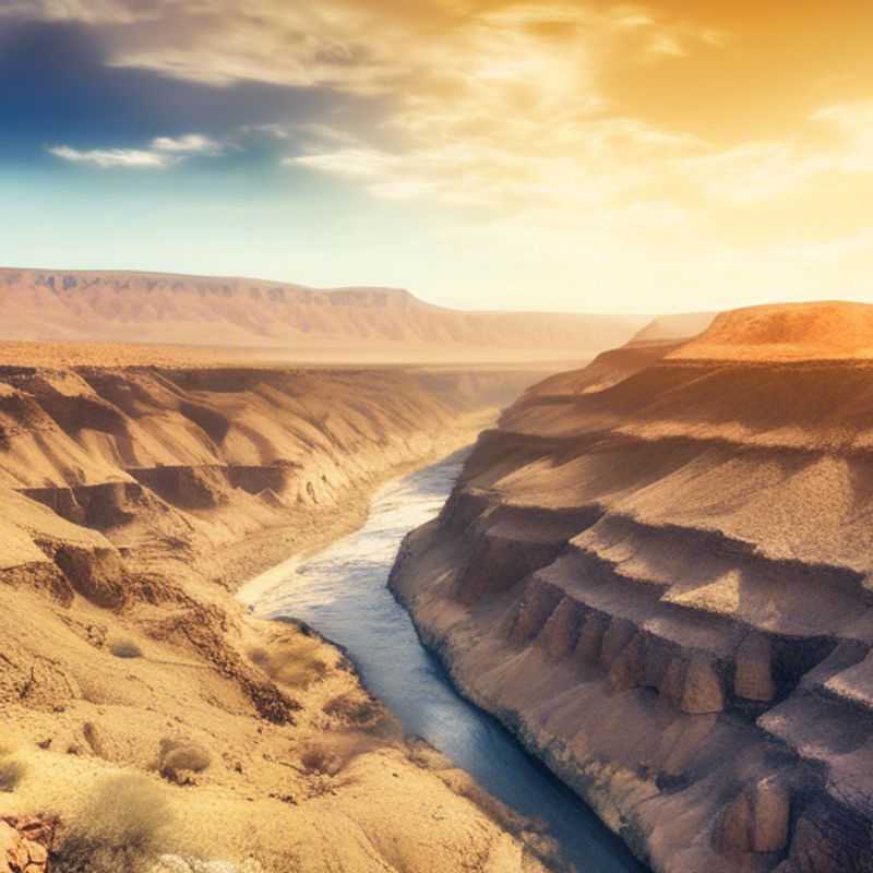 Le spectaculaire canyon Fish River en Namibie, un chef-d'œuvre de la nature.