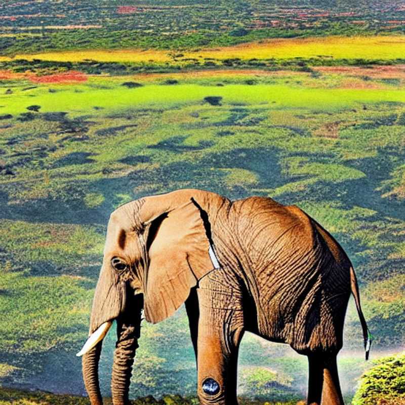A majestic elephant in Addo Elephant National Park, South Africa, illustrating the importance of safe wildlife viewing practices during your visit.