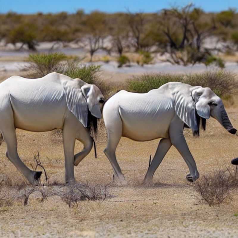 Paisaje impresionante del Parque Nacional Etosha, Namibia.