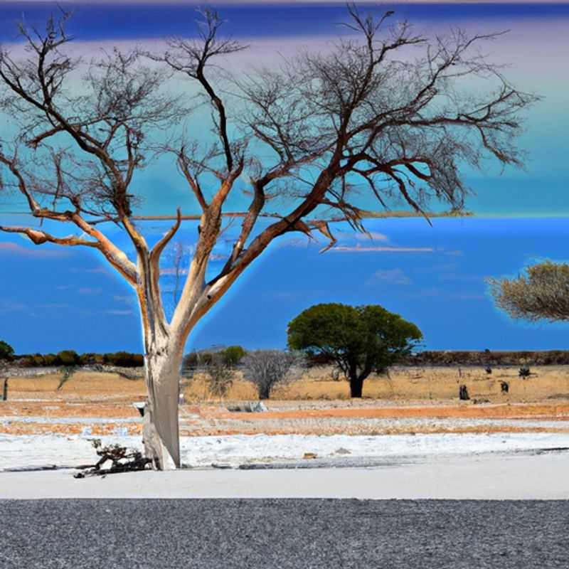 A solo traveler ventures deep into the mesmerizing Etosha National Park, Namibia, during the transitional period between summer and fall, capturing the park's diverse landscapes and abundant wildlife in a single, unforgettable 24-hour journey.