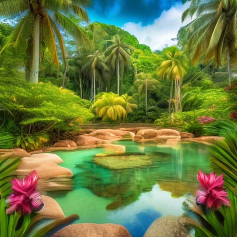 Here are a few options for alt text for an image of the Seychelles National Botanical Gardens, depending on the specific content of the image: