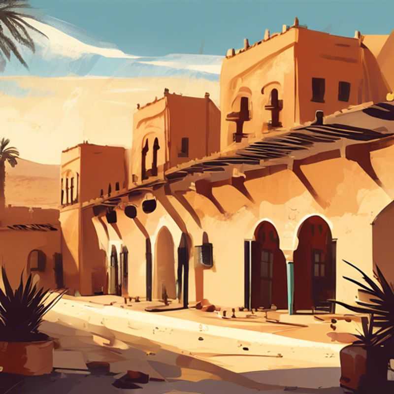 Here are a few options for alt text for an image of Atlas Film Studios in Morocco, depending on the specific image: