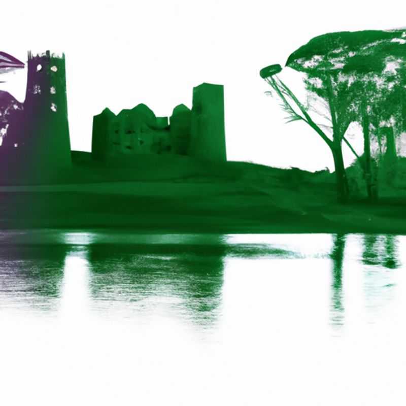 A solitary traveler stands amidst the ancient ruins of Gondar Castles, Ethiopia, during a three-week spring sojourn, surrounded by the evocative remnants of a bygone era, immersing themselves in the rich cultural heritage and captivating history of this extraordinary destination.