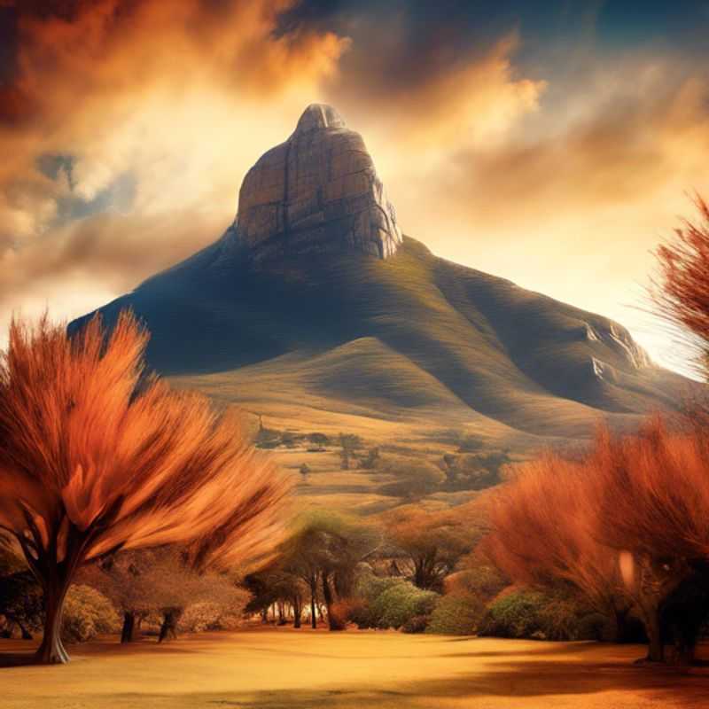 Here are a few options for alt text for an image of Cathedral Peak, South Africa, depending on the specific image: