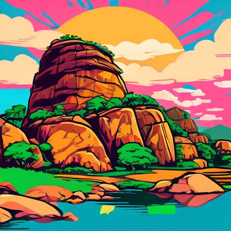 Two adventurous couples, known as the Budget Travelers, stand in awe before the majestic Olumo Rock in Nigeria, its towering presence a testament to the wonders of nature, as they explore this captivating destination during the vibrant spring season.