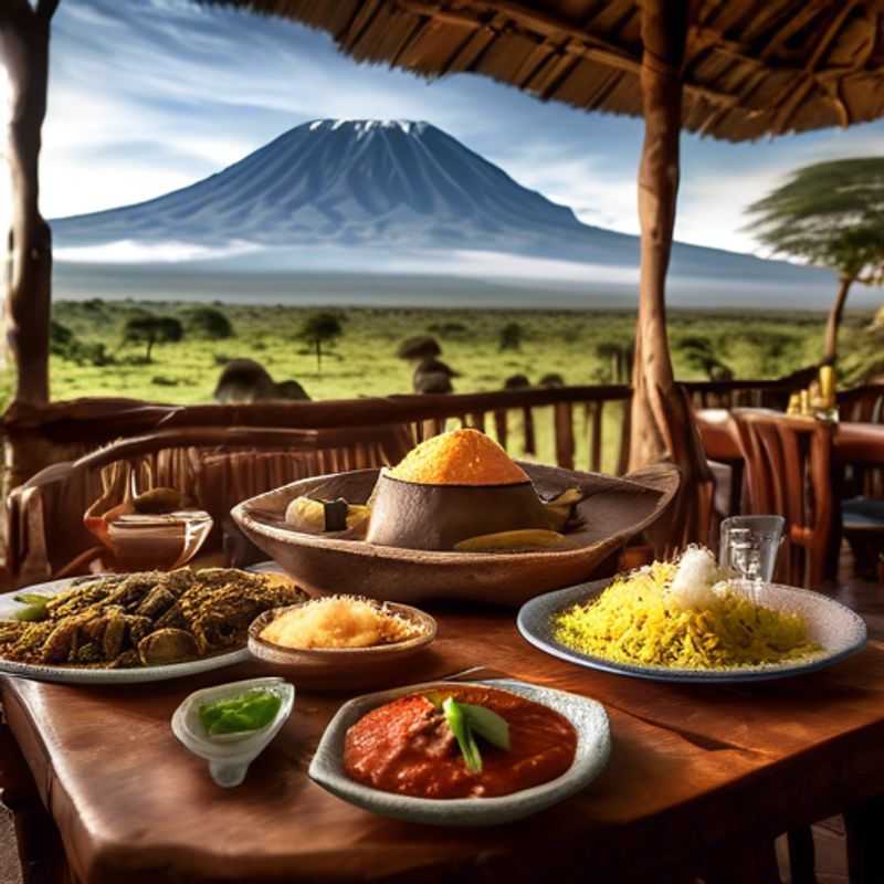 Una familia de aventureros disfruta de una vista impresionante del majestuoso Monte Kilimanjaro,