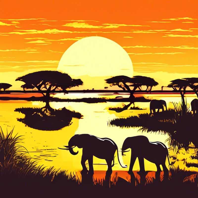 Le Parc National de Chobe, Botswana : une vue imprenable sur la faune abondante au bord de la rivière Chobe.