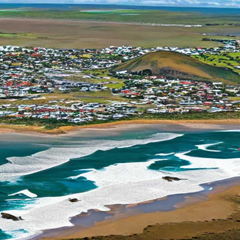 Here are a few options for alt text in Portuguese for an image of Cape Vidal, South Africa, in an article about safety best practices when travelling there: