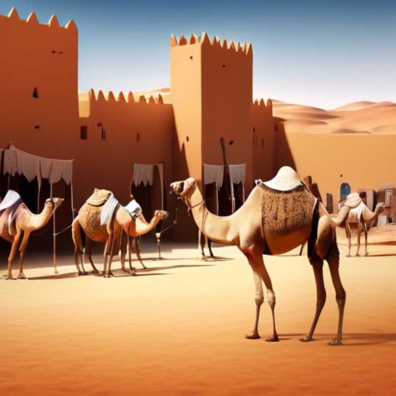 Le marché aux chameaux animé de Guelmim, Maroc : une rencontre vibrante entre tradition et culture.