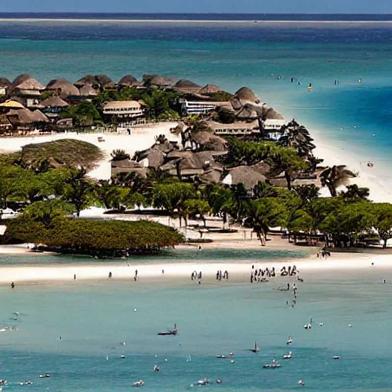 Praia de Diani, Quênia: Um cenário paradisíaco que destaca a importância de práticas de segurança para uma viagem tranquila e inesquecível.