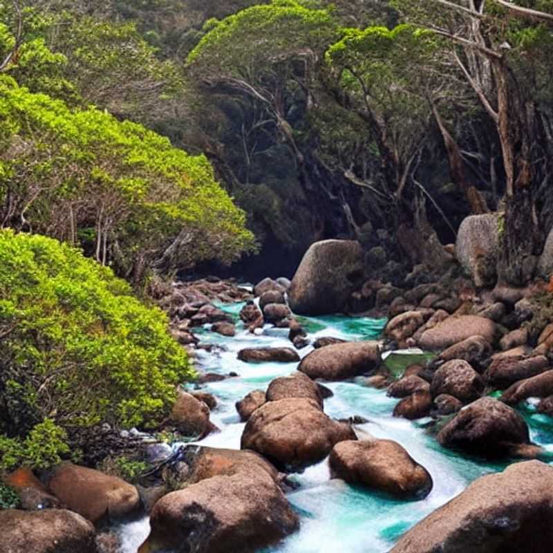 Impresionante paisaje del Parque Nacional Tsitsikamma, Sudáfrica.