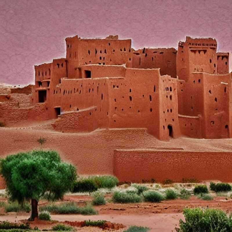 The majestic kasbah of Aït Benhaddou, Morocco, a stunning example of earthen architecture, illustrating the beauty and historical significance of the region.