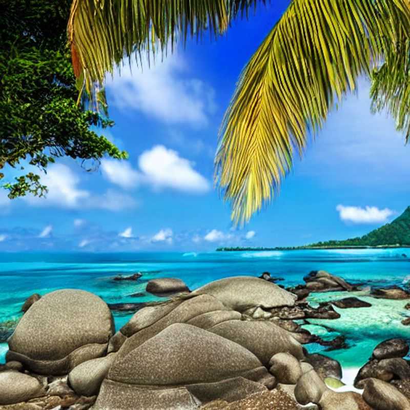 Mahé, Seychelles : Plage paradisiaque sous le soleil estival.