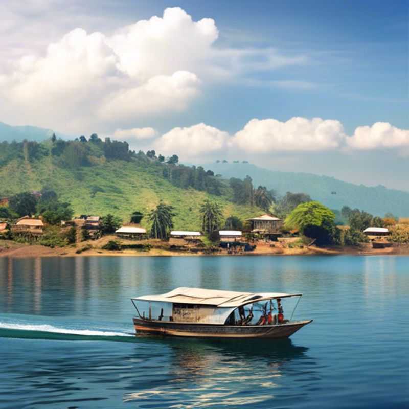 The Weekend Traveler gazes in wonder at the serene, turquoise waters of Lake Kivu, which straddles the border between Rwanda and the Democratic Republic of the Congo, during their spring adventure through this captivating region.