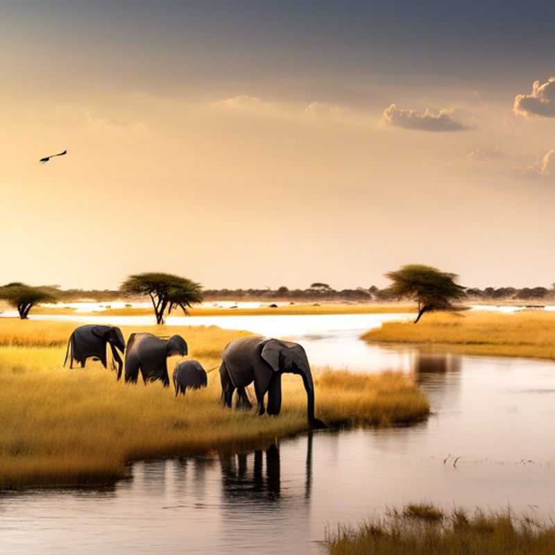 Soar Above the Untamed Wilderness: A Captivating Helicopter Adventure in Chobe National Park, Botswana