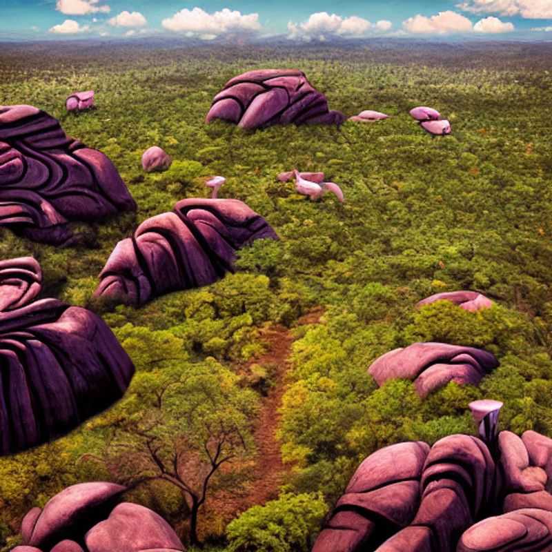 Stunning panoramic view of the Matobo Hills, Zimbabwe, highlighting the dramatic landscape and emphasizing the importance of safety awareness while exploring this breathtaking region.